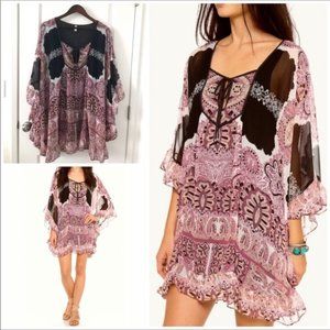 NWOT Free People Marla Dreams Butterfly Dress